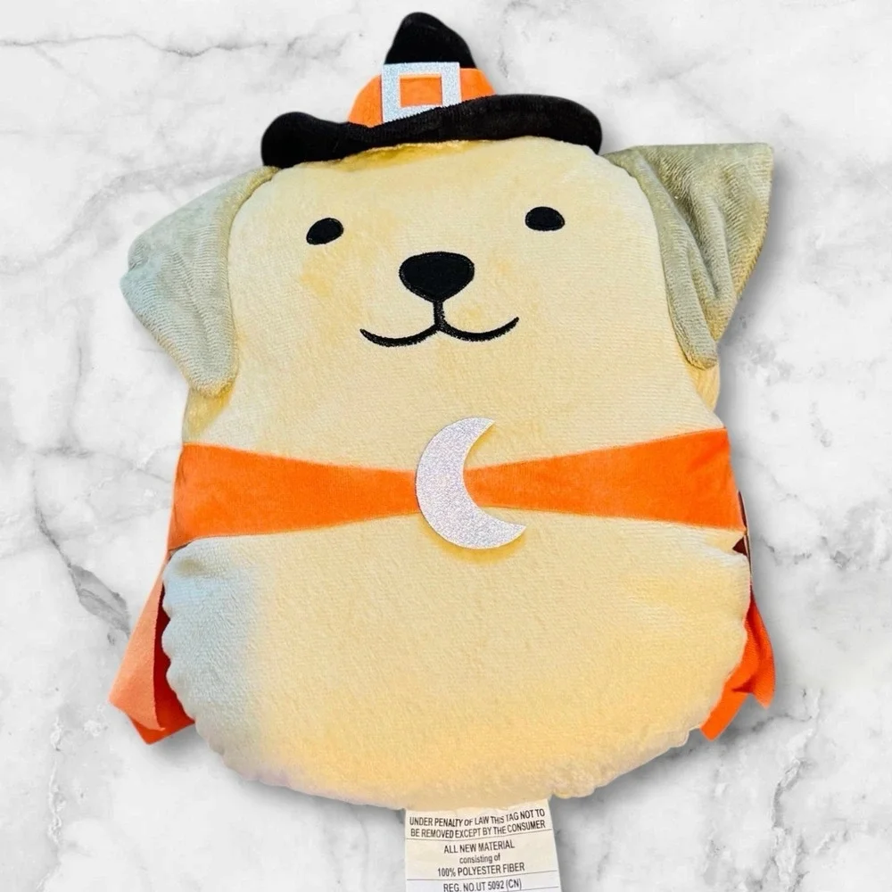 Target Bullseye Halloween Witch Dog Decorative Pillow 15x10